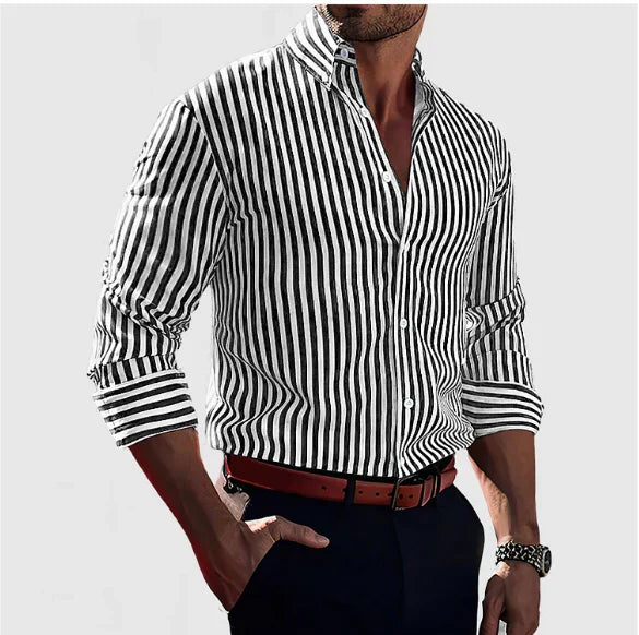 Elegant stripete skjorte